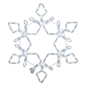 5' Commercial-Grade Snowflake LED Rope Light Christmas Decoration