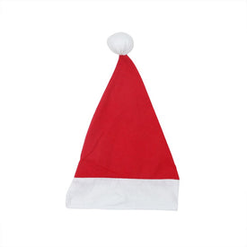 18" Red and White Unisex Adult Christmas Santa Hat Costume Accessory - Large