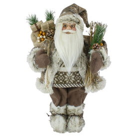 18" Standing Santa Christmas Figurine with Presents