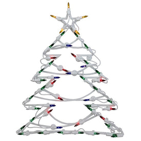 15.5" Christmas Tree LED Lighted Window Silhouette Decoration