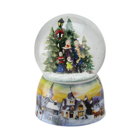 6" Christmas Carolers Winter Scene Musical Snow Globe