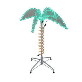 2.5' Green and Tan Palm Tree LED Rope Light Outdoor Decoration
