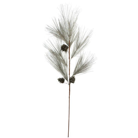 40" Brown and Gray Long Needle Pine Cone Artificial Christmas Spray