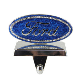 5" Blue and Silver Officially Licensed Iconic Ford Logo Christmas Stocking Holder