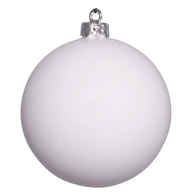 15.75" Shiny White Shatterproof Ball Christmas Ornament
