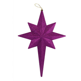 20" Purple Passion Glittered Bethlehem Star Shatterproof Christmas Ornament