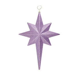 20" Purple and Gold Glittered Bethlehem Star Shatterproof Christmas Ornament