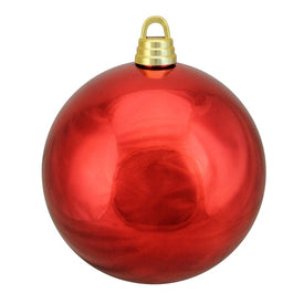 12" Shiny Hot Red Shatterproof Ball Christmas Ornament