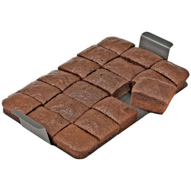 Professional Slice Solutions Brownie Pan - Silver