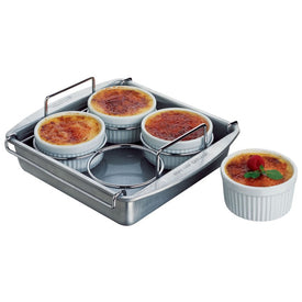 Professional Six-Piece Stainless Steel Creme Brulee Set
