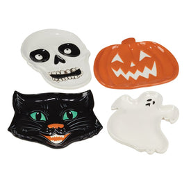 Scaredy Cat 3-D Candy Plates Set of 4 Assorted
