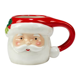 Holiday Magic Santa 3-D Mugs Set of 4