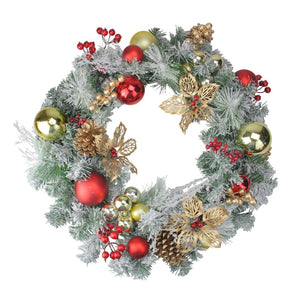 32912576-RED Holiday/Christmas/Christmas Wreaths & Garlands & Swags