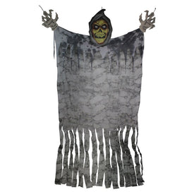 11' Eerie Grim Reaper with Large Hands Hanging Halloween Figurine
