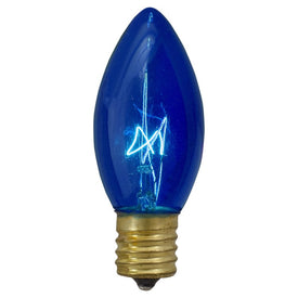 Replacement Blue C9 Transparent Christmas Bulbs Pack of 4