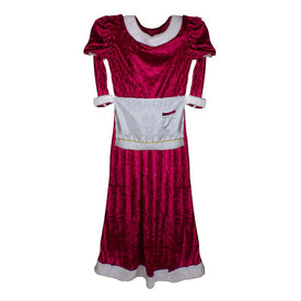 White and Purple Girl's Mrs. Claus Costume Set - 10-14 Years