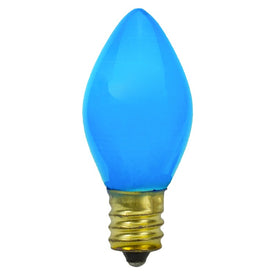 Replacement 2" Blue Opaque C7 Christmas Bulbs Pack of 4
