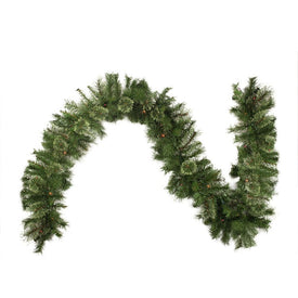 9' x 10" Pre-Lit Mixed Cashmere Pine Artificial Christmas Garland - Multi-Color Lights