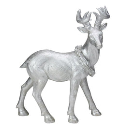 11.5" Elegant Silver Christmas Tabletop Reindeer Figure