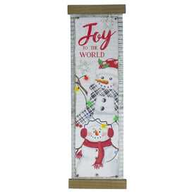 26" Joy to the World Galvanized Christmas Wall Decor