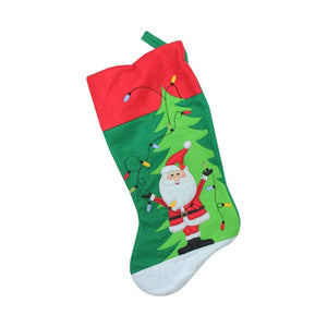 32635556-GREEN Holiday/Christmas/Christmas Stockings & Tree Skirts