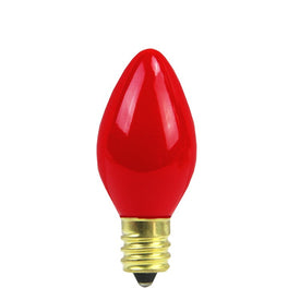 Replacement Opaque Red C7 Christmas Bulbs Pack of 25