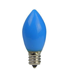 Replacement Opaque Blue LED C7 Christmas Bulbs Pack of 4