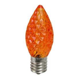 Replacement Faceted LED Orange C9 Christmas Bulbs Pack of 25