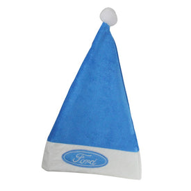 Blue and White 'Ford' Santa Unisex Adult Christmas Hat Costume Accessory - One Size