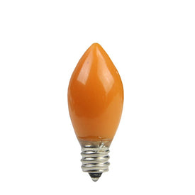 Replacement Opaque Orange LED C7 Christmas Bulbs Pack of 4