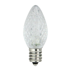 LED C7 Pure White Replacement Christmas Light Bulbs Club Pack of 25