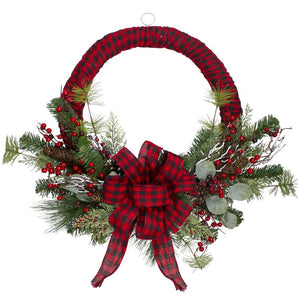 34317265-RED Holiday/Christmas/Christmas Wreaths & Garlands & Swags