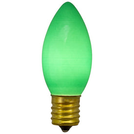 Replacement Green C9 Opaque Christmas Bulbs Pack of 4