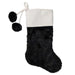 34315025-BLACK Holiday/Christmas/Christmas Stockings & Tree Skirts