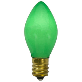 Replacement Green Opaque C7 Christmas Bulbs Pack of 4