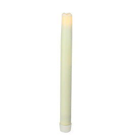9" Ivory Flameless LED Wax Battery-Operated Christmas Taper Candle
