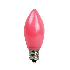 Replacement Opaque Pink C9 LED Christmas Bulbs Pack of 4