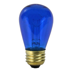 Replacement Incandescent S14 Blue Christmas Bulbs Pack of 25