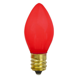 Replacement 2" Red Opaque C7 Christmas Bulbs Pack of 4