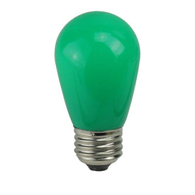 Replacement Opaque LED S14 Green Christmas Bulbs Pack of 25