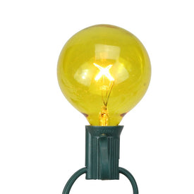 Replacement Yellow G50 Incandescent Christmas Bulbs Pack of 25
