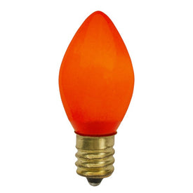 Replacement 2" Orange Opaque C7 Christmas Bulbs Pack of 4