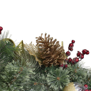 32822921-GREEN Holiday/Christmas/Christmas Wreaths & Garlands & Swags