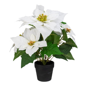 32636351-WHITE Holiday/Christmas/Christmas Artificial Flowers and Arrangements