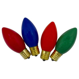 Replacement Multi-Colored C9 Opaque Christmas Bulbs Pack of 4