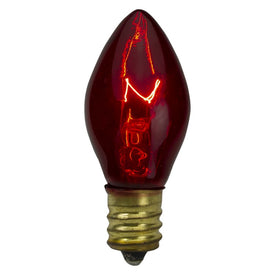 Replacement 2" Red C7 Transparent Christmas Bulbs Pack of 4