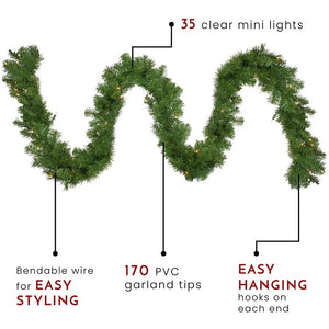 32624600-GREEN Holiday/Christmas/Christmas Wreaths & Garlands & Swags
