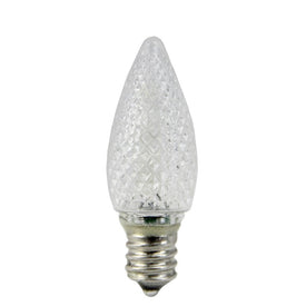 Replacement Faceted Transparent Cool White LED C7 Christmas Bulb