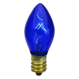 Replacement 2" Blue C7 Transparent Christmas Bulbs Pack of 4