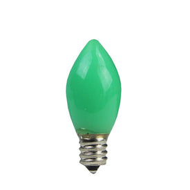 Replacement Opaque Green LED C7 Christmas Bulbs Pack of 4
